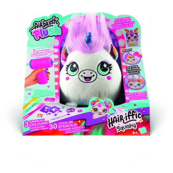 Airbrush Plush Hair'iffic Squish Pal-Prinsesse (Billede 1 af 5)