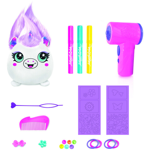 Airbrush Plush Hair'iffic Squish Pal-Prinsesse (Billede 2 af 5)