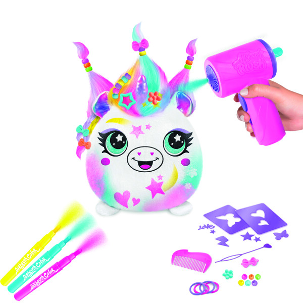 Airbrush Plush Hair'iffic Squish Pal-Prinsesse (Billede 3 af 5)