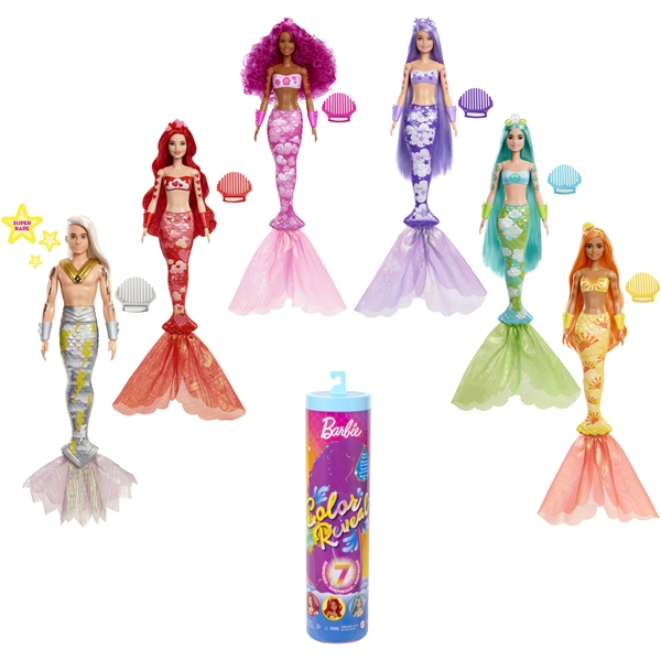 Barbie Color Reveal Rainbow Mermaid (Billede 1 af 6)