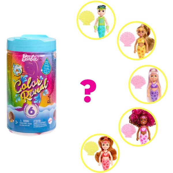 Barbie Color Reveal Chelsea Rainbow Mermaid (Billede 2 af 6)