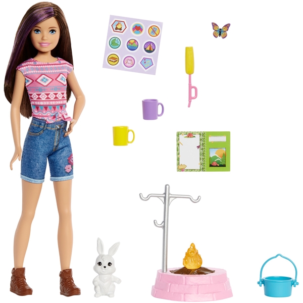 Barbie Camping Skipper & Kanin (Billede 1 af 4)