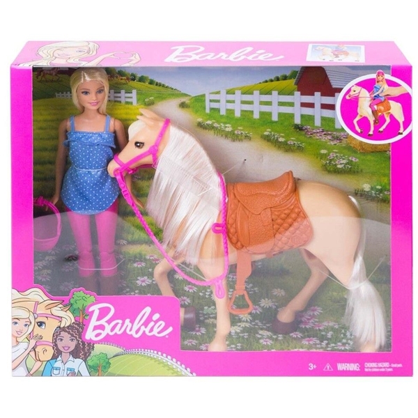 Barbie Doll and Horse (Blonde) (Billede 4 af 4)