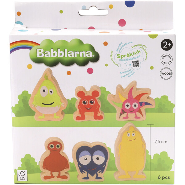 Babblarna Figur Sæt Træ (Billede 2 af 2)