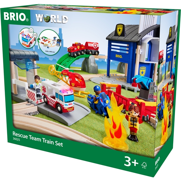 BRIO 36025 Rescue Togsæt med Redningshold (Billede 9 af 9)