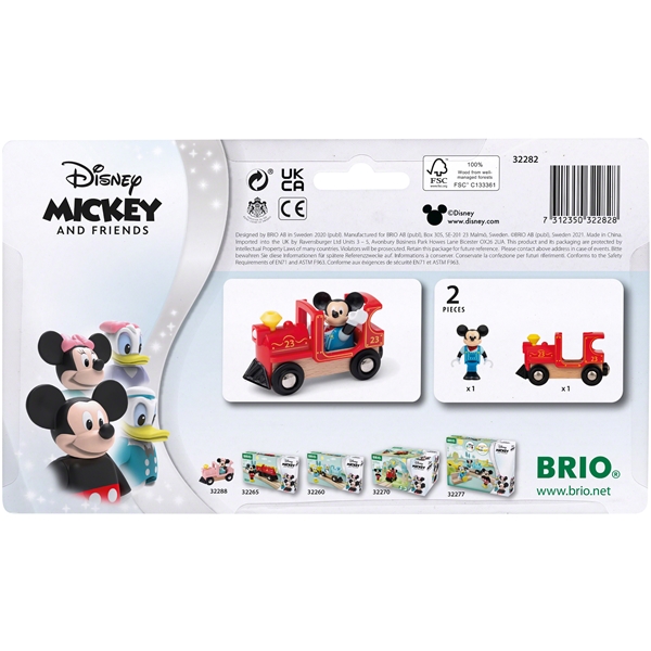 BRIO 32282 Mickey Mouse & Lokomotiv (Billede 3 af 3)