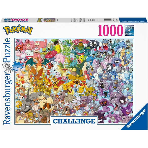 Puslespil 1000 Brikker Challenge Puz.-Pokémon (Billede 1 af 2)
