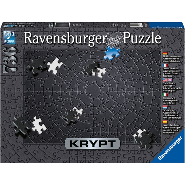 Puslespil 736 Brikker Krypt Black (Billede 1 af 2)