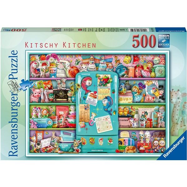 Puslespil 500 Brikker Kitschy Kitchen (Billede 1 af 2)