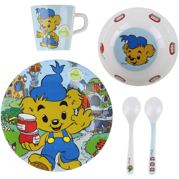 Bamse Melamin 5 Dele (Billede 1 af 5)