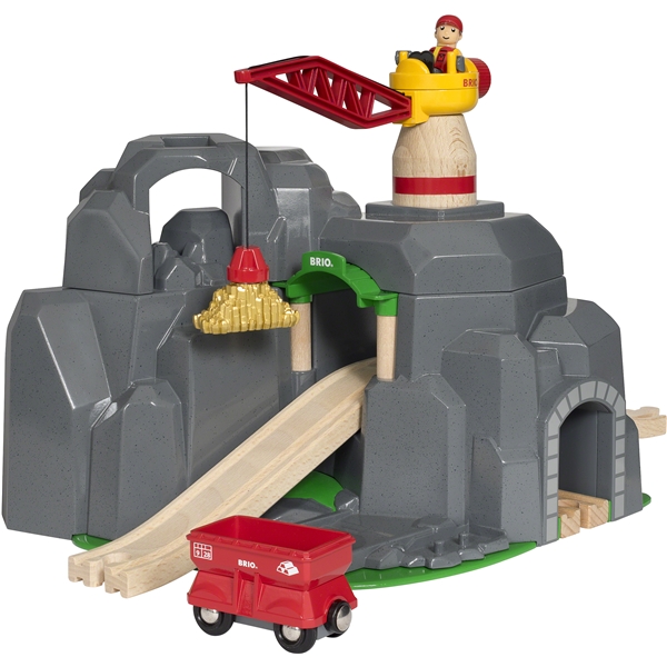 BRIO World - 33889 Kran- og Bjergtunnel (Billede 1 af 5)