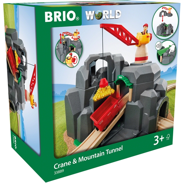 BRIO World - 33889 Kran- og Bjergtunnel (Billede 2 af 5)