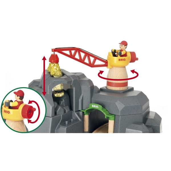 BRIO World - 33889 Kran- og Bjergtunnel (Billede 3 af 5)