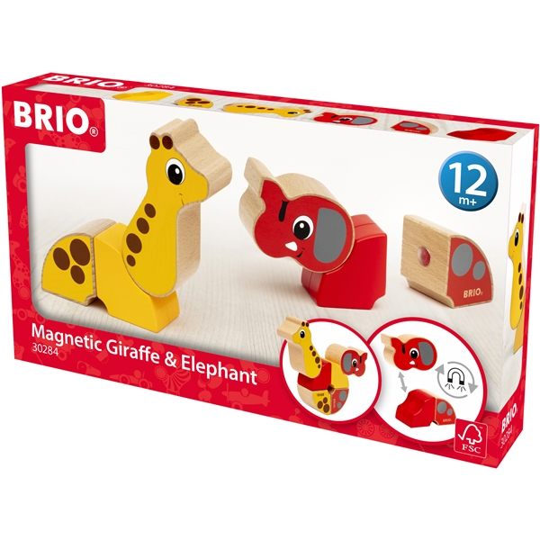 BRIO 30284 Magnetisk Elefant og Giraf (Billede 6 af 6)