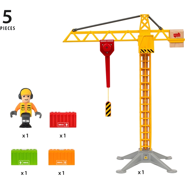 BRIO 33835 Byggekran med Lys (Billede 2 af 6)