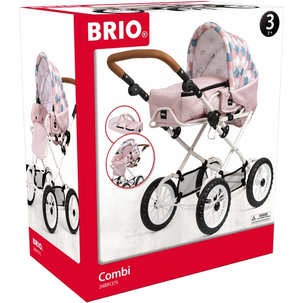 BRIO Kombi-dukkevogn med Dråbemønster (Billede 7 af 7)