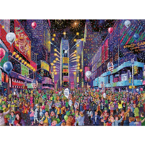 Puslespil 500 Brikker New Years in Times Square (Billede 2 af 2)