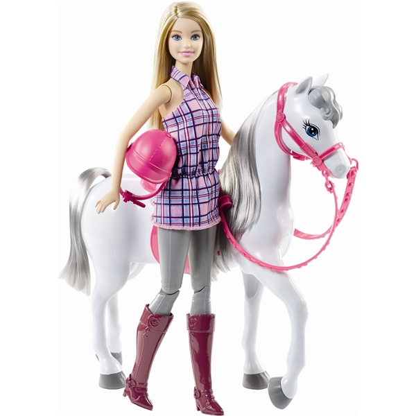 Barbie Rytter med Hest (Billede 1 af 4)