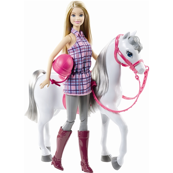 Barbie Rytter med - - Barbie Shopping4net