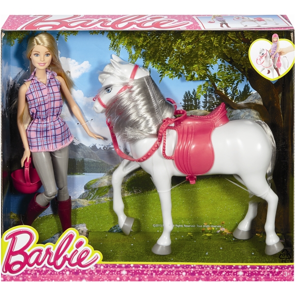 Barbie Rytter med Hest (Billede 4 af 4)
