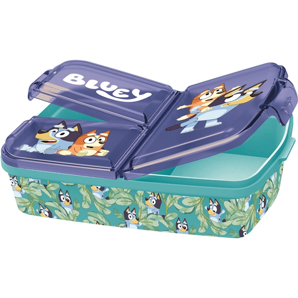 Bluey Madkasse med 3 Rum, 18 x 13 cm