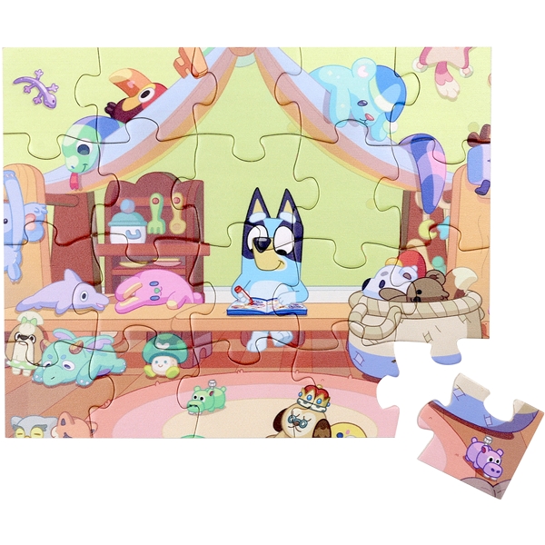 Bluey Puslespil Træpuslespil 20 brikker (Billede 1 af 3)