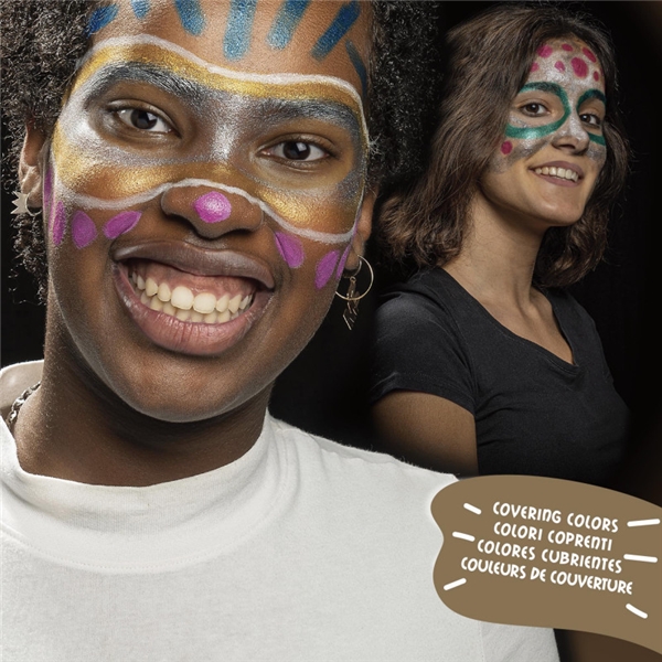 Mask Up Ansigtsmaling, Metallic Pakke med 6 stk. (Billede 3 af 3)
