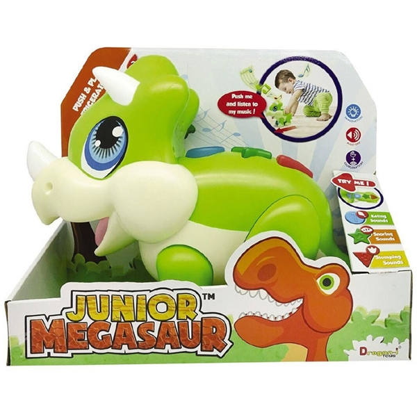 Dragon-I Triceratops Junior Megasaur Push & Play (Billede 2 af 3)