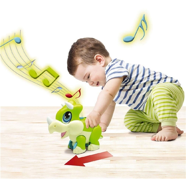 Dragon-I Triceratops Junior Megasaur Push & Play (Billede 3 af 3)