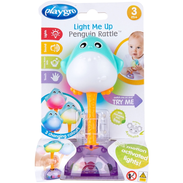 Playgro Light Me Up Penguin Rattle (Billede 6 af 6)