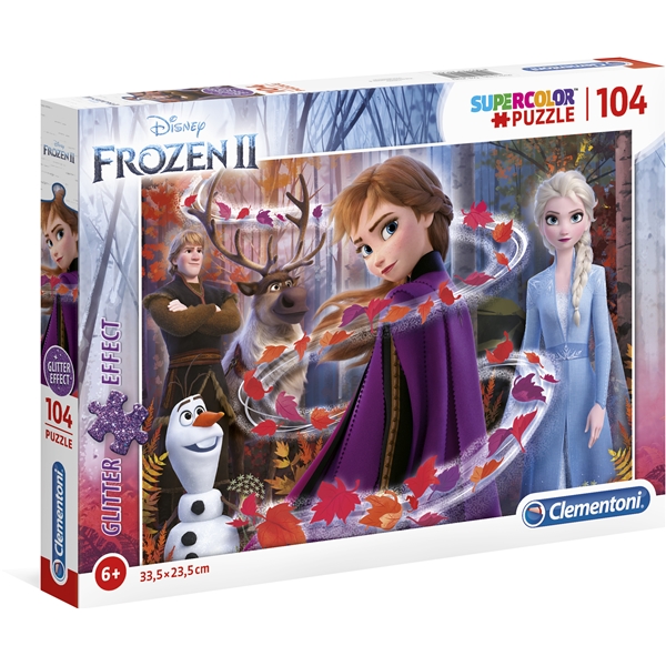 Puslespil Frozen 2 Glitter 104 Brikker