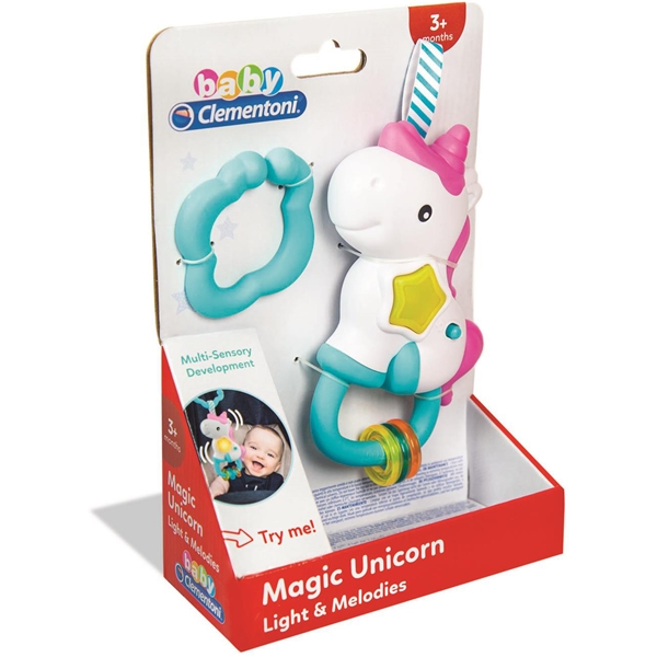 Clementoni Baby Electronic Rattle Unicorn (Billede 1 af 3)