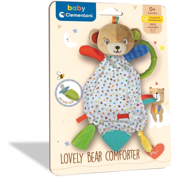 Clementoni Baby Soft Comforter Lovely Bear (Billede 2 af 4)