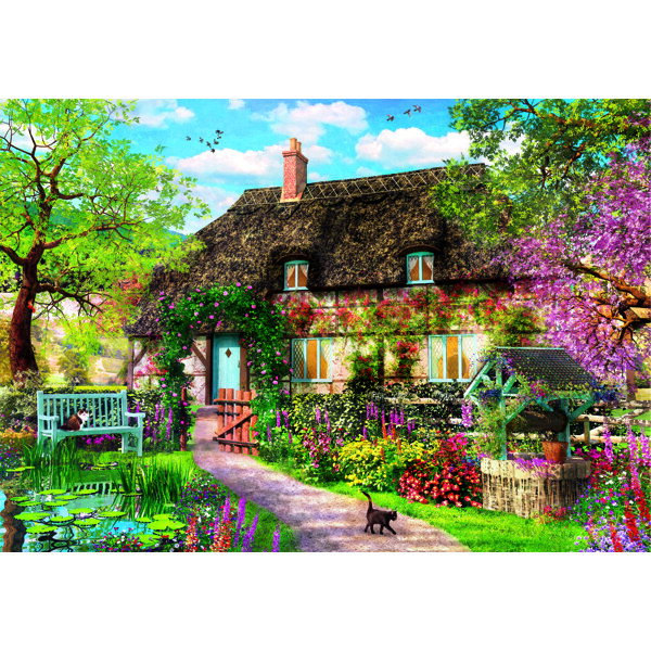 Puslespil 1000 Brikker CB The Old Cottage (Billede 2 af 4)
