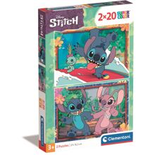 Puslespil 2 x 20 Brikker CB Disney Stitch