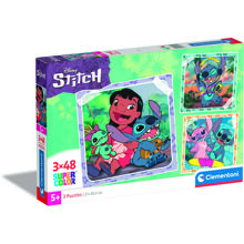 Puslespil 3 x 48 Brikker CB Disney Stitch