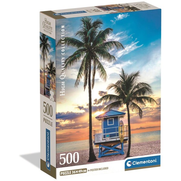 Puslespil 500 Brikker CB Miami Beach Florida (Billede 1 af 3)