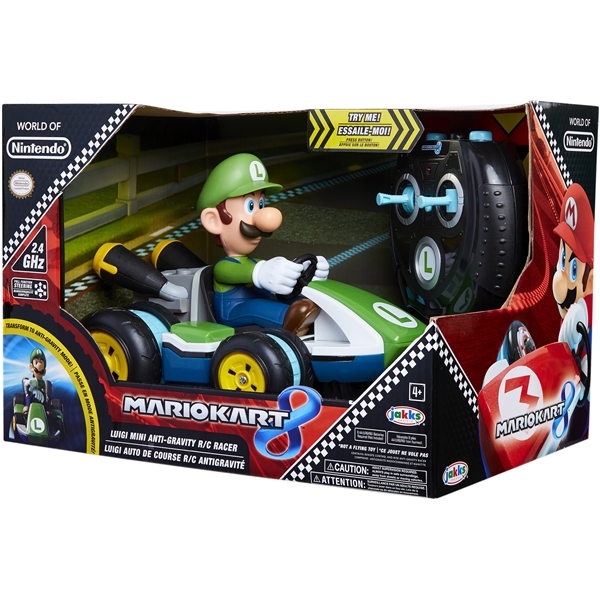 Super Mario Mario Kart Mini RC Racer Luigi (Billede 1 af 3)