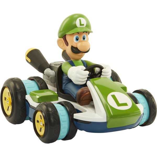 Super Mario Mario Kart Mini RC Racer Luigi (Billede 2 af 3)
