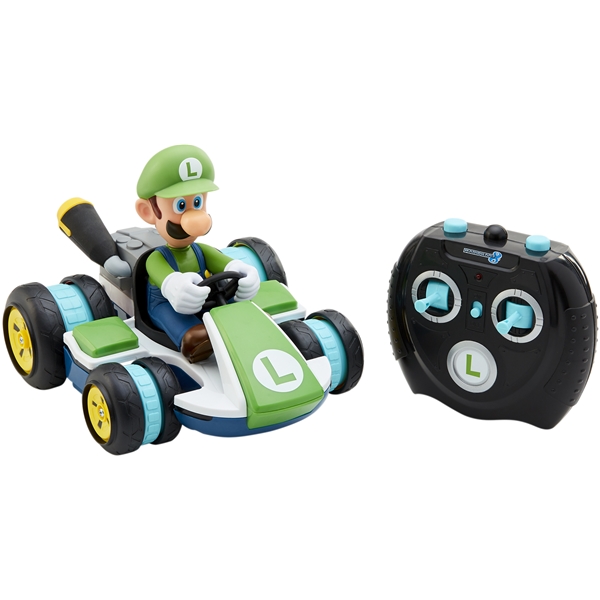 Super Mario Mario Kart Mini RC Racer Luigi (Billede 3 af 3)