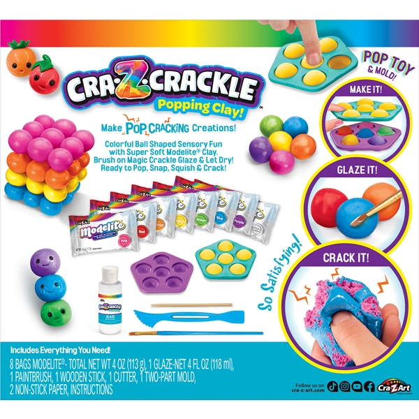 Crazart Crackle Clay Pop-Mazing Super Sensory Set (Billede 8 af 8)