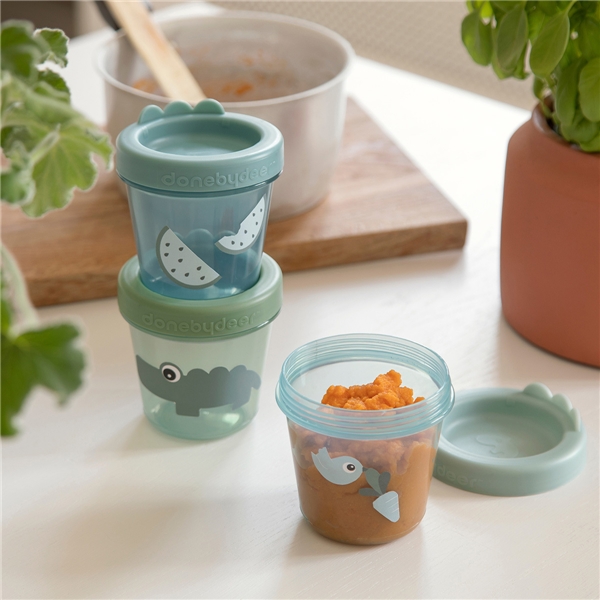 Done By Deer Baby Food Container Pakke med 3 stk. (Billede 3 af 3)