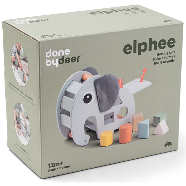 Færdig By Deer Sorteringsæske Elphee Grå (Billede 6 af 6)