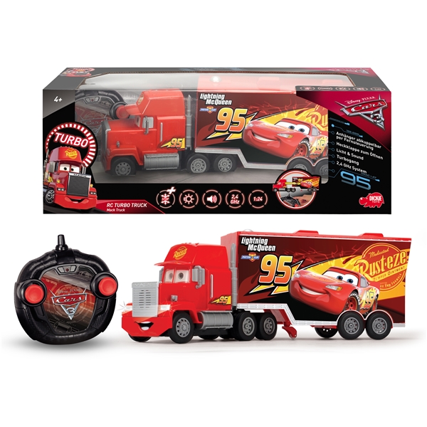 Disney Cars Fjernstyret Mack Lastbil 1:24 (Billede 1 af 3)