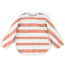 Papaya - Done by Deer Sleeved Pocket Bib Stripes