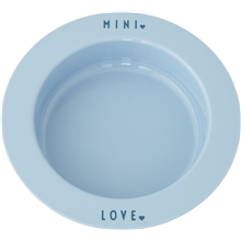 Design Letters Mini Favorit Dyb Tallerken Lyseblå