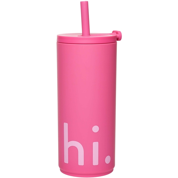 Design Letters Travel Cup with Straw 500 ml (Billede 1 af 3)