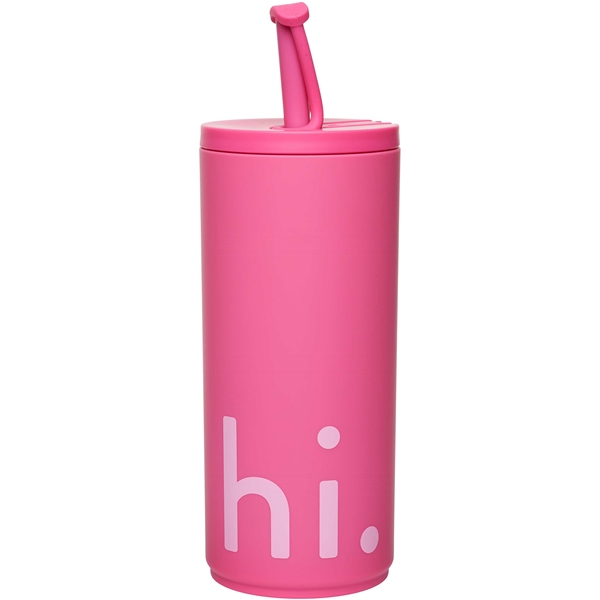 Design Letters Travel Cup with Straw 500 ml (Billede 2 af 3)