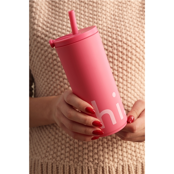 Design Letters Travel Cup with Straw 500 ml (Billede 3 af 3)