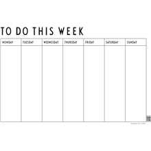 Design Letters Weekly Planner
